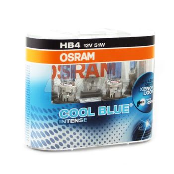 Лампа "OSRAM" 12v HB4 51W (P22d) COOL BLUE INTENSE (холодный белый свет 4200К) (комплект 2 шт.)